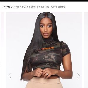 Fashion Nova camo crop top